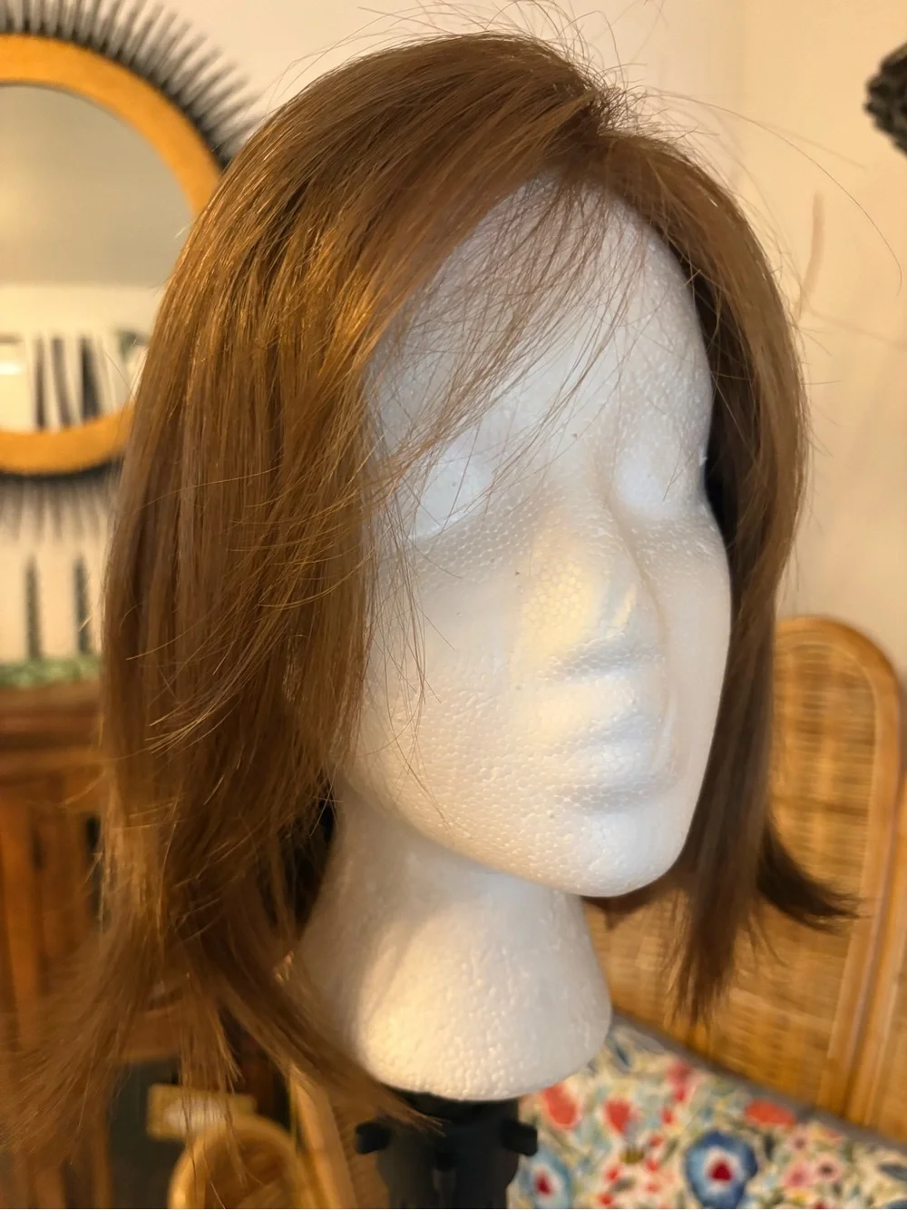 PAULA YOUNG New CHASE Auburn Brown Synthetic straight Bob! Tags! Basic Cap.